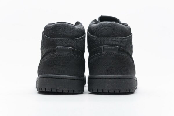 CU2804-300 Edison Chen x Air Jordan 1 Mid “Fearless Black” - Image 10