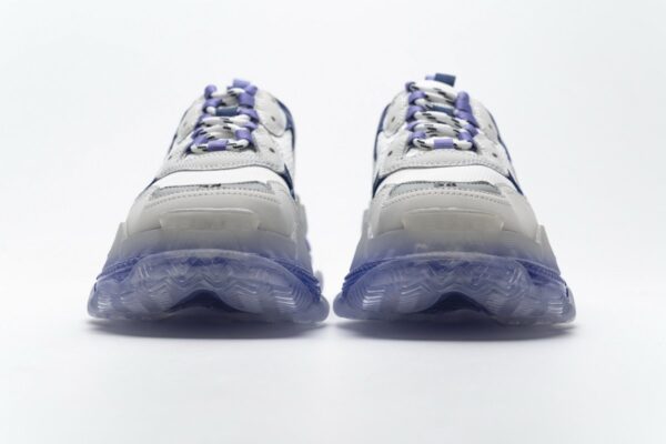 544351 W09E1 1322 Balenciaga Triple S White Purple - Image 5
