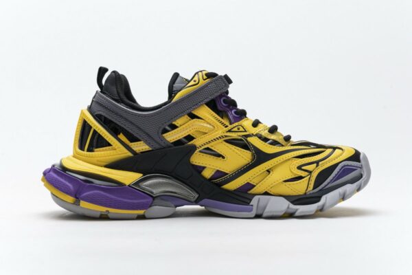 570391 W2GN1 2027 Blenciaga Track 2 Sneaker Yellow Black - Image 9