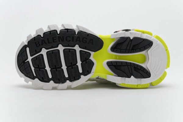 568515 W2ON3 9073 Blenciaga Track 2 Sneaker White Fluo Yellow - Image 9