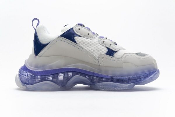544351 W09E1 1322 Balenciaga Triple S White Purple - Image 10