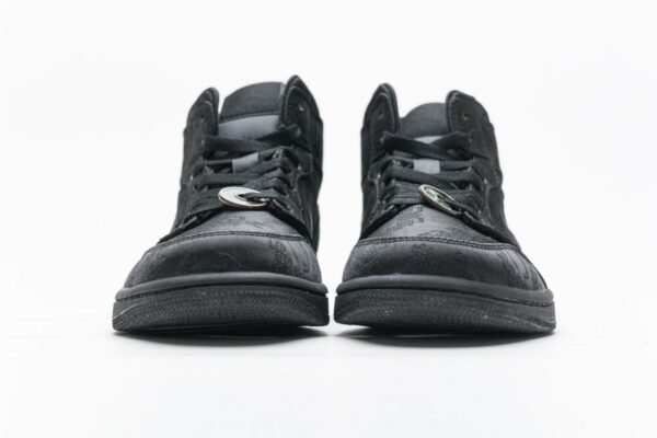CU2804-300 Edison Chen x Air Jordan 1 Mid “Fearless Black” - Image 8