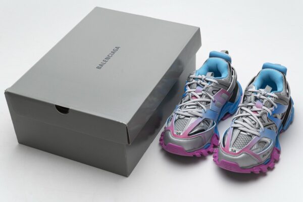 542436 W1GC1 4051 Balenciaga Tess S.Blue Pink Silver - Image 3