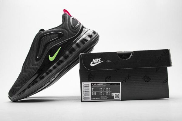 CQ4614-001 Air Max 720 Black Hyper Pink Scream Green - Image 7