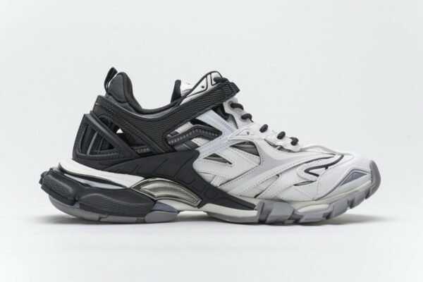 570391 W2GN3 1090 Blenciaga Track 2 Sneaker Black White - Image 9