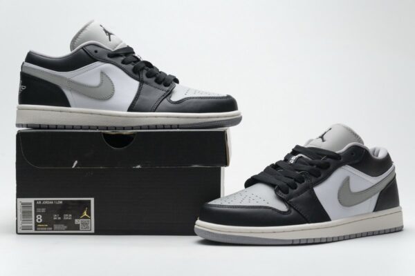 553558-039 Air Jordan 1 Low Light Smoke Grey - Image 2