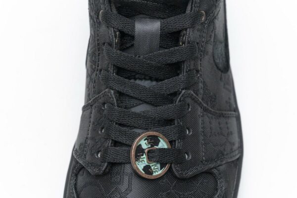 CU2804-300 Edison Chen x Air Jordan 1 Mid “Fearless Black” - Image 11