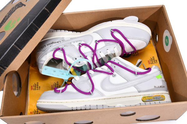 DM1602-100 OFF WHITE x Nike Dunk SB Low The 50 NO.21 - Image 3