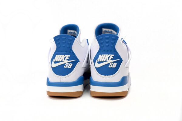 Nike SB x Air Jordan 4 White Blue - Image 7