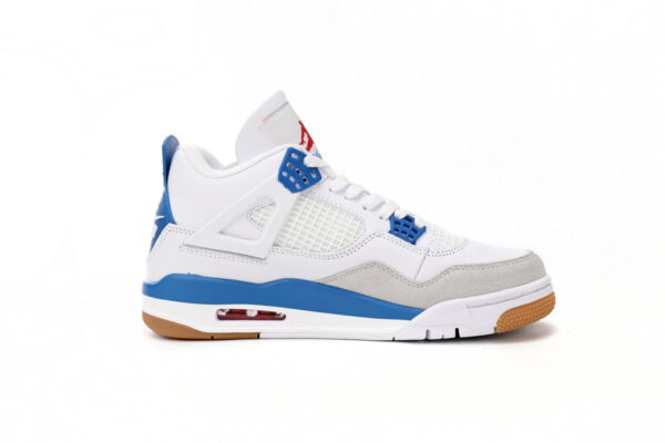Nike SB x Air Jordan 4 White Blue - Image 2